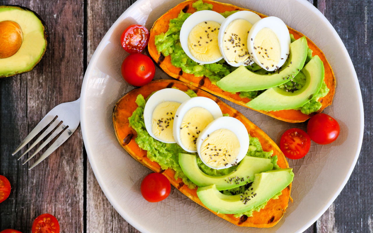 Sweet Potato, Avocado and Egg Toast