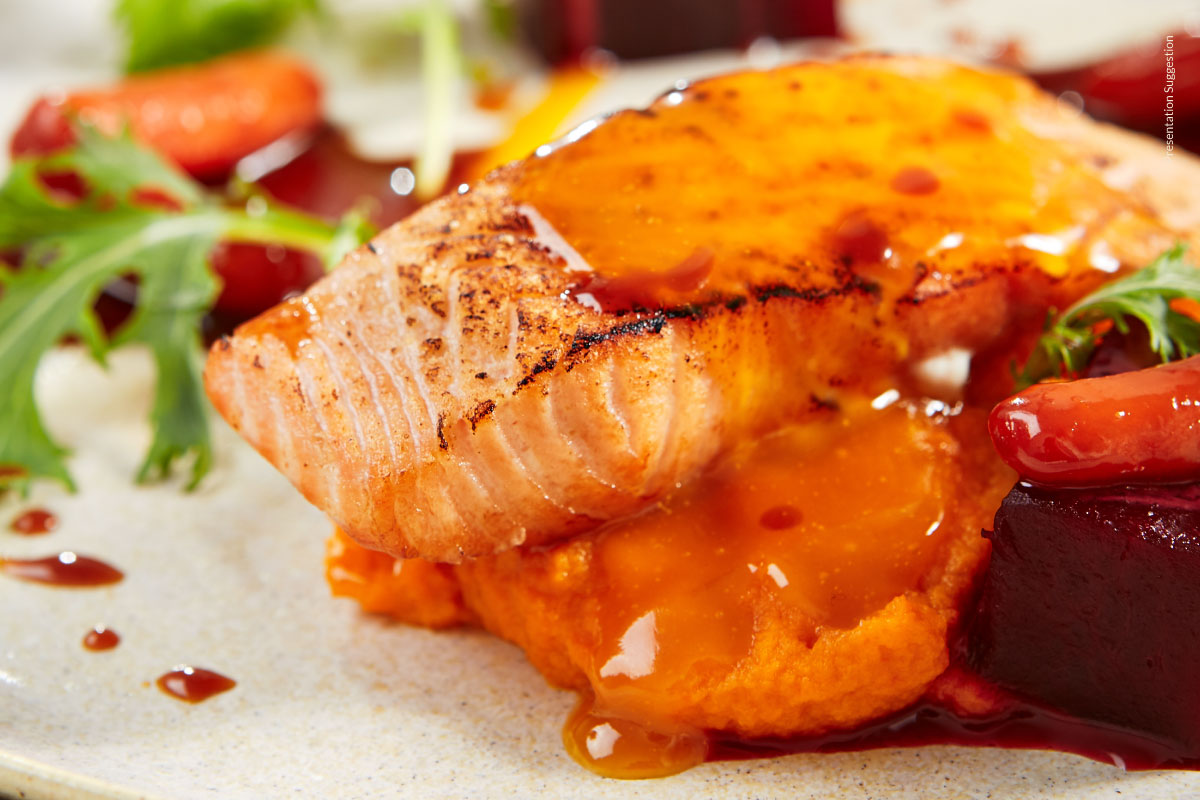 Salmon with Passion Fruit Sauce